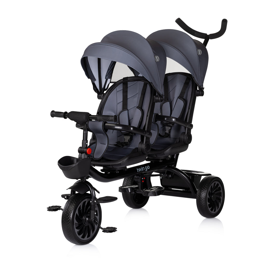 Chipolino Триколка за близнаци Twin Go Графит