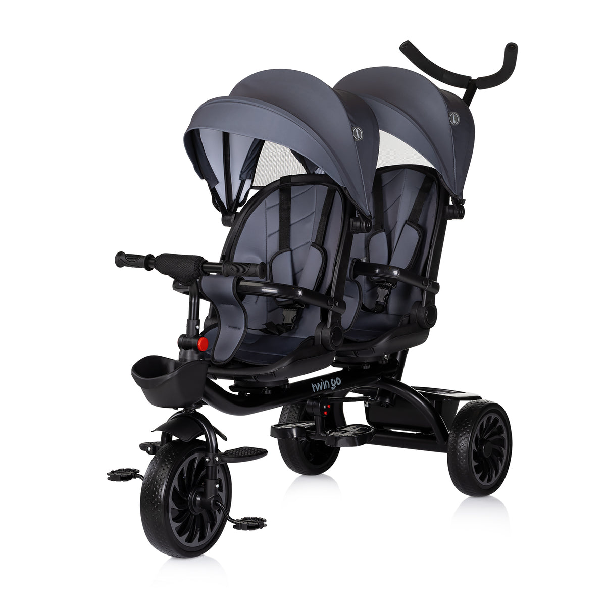 Chipolino Триколка за близнаци Twin Go Графит