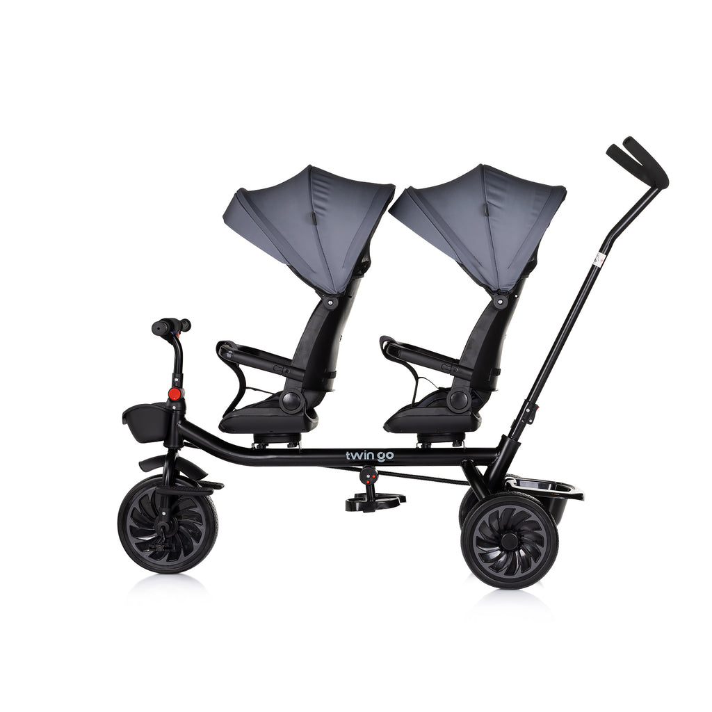 Chipolino Триколка за близнаци Twin Go Графит