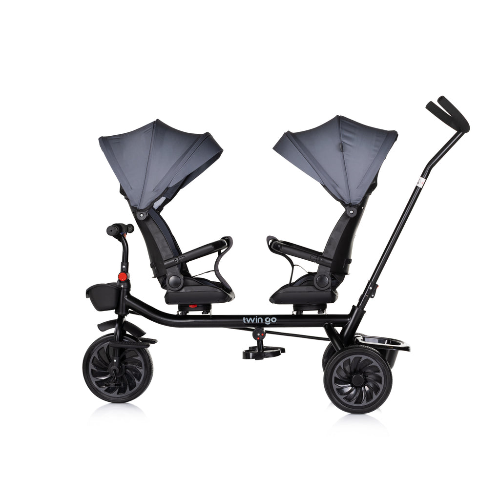 Chipolino Триколка за близнаци Twin Go Графит