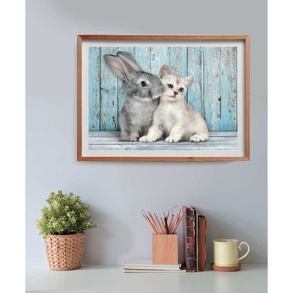 CLEMENTONI 500ч. Пъзел Cat and Bunny