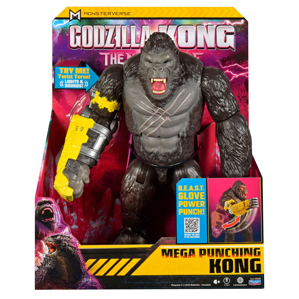MONSTERVERSE GODZILLA x KONG Кинг Конг с Мега ръкавица и функция юмрук