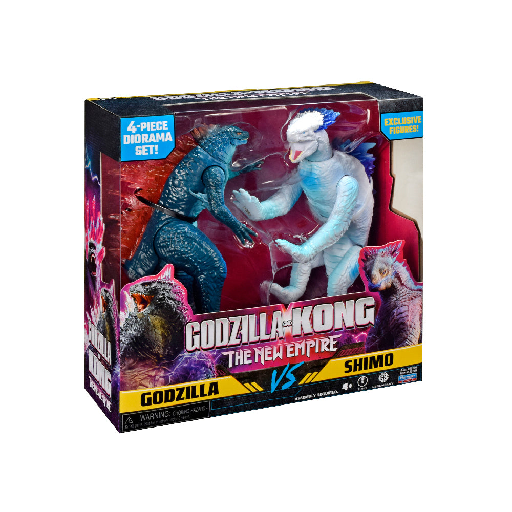 MONSTERVERSE GODZILLA x KONG Битка на титани с мини диорама