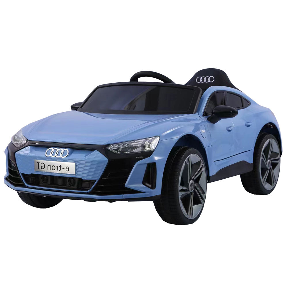 Кола Акумулаторна 12V Audi RS Etron GT с кожена седалка и родителски контрол