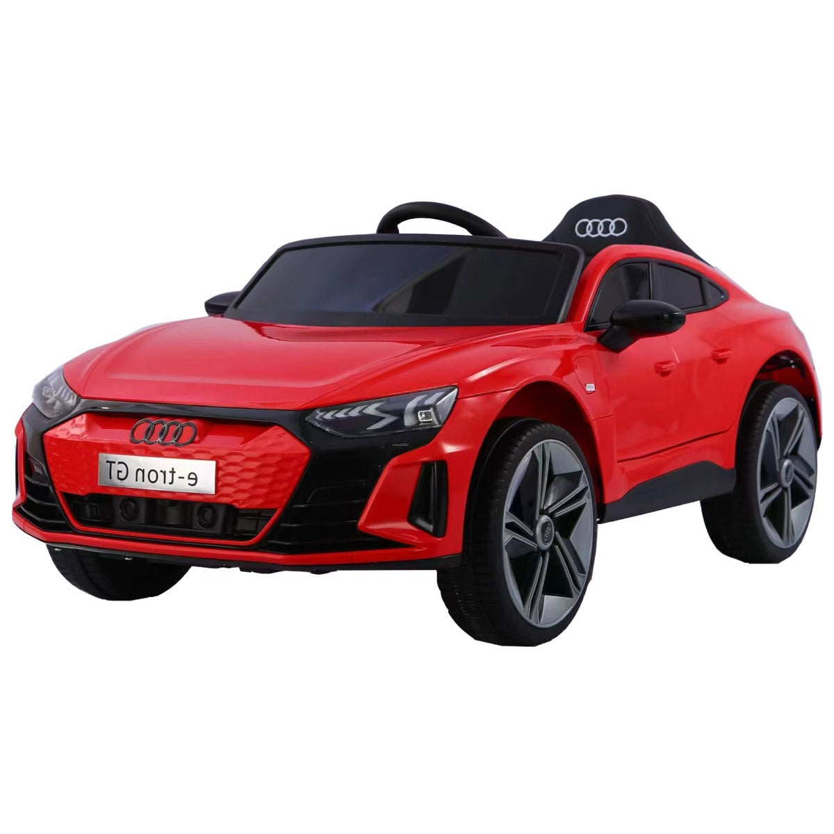 Кола Акумулаторна 12V Audi RS Etron GT с кожена седалка и родителски контрол