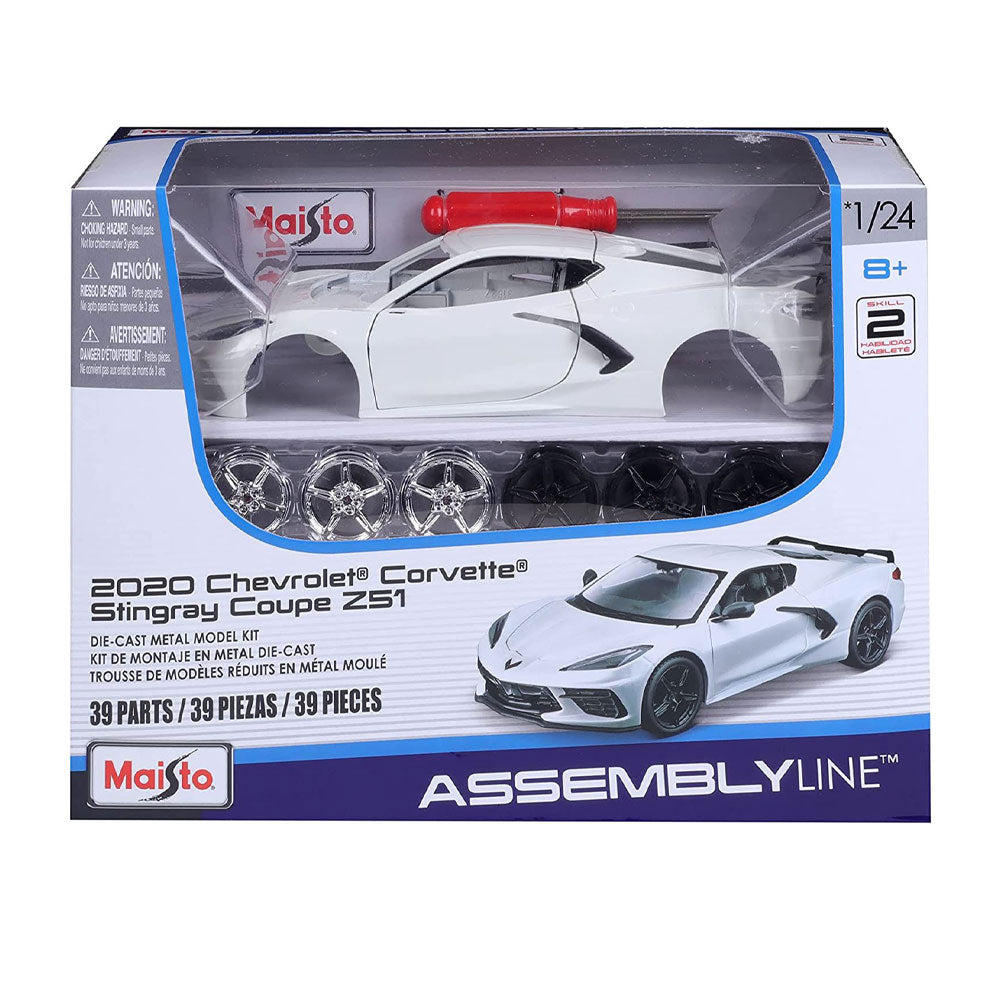 MAISTO ASSEMBLY LINE Кола за сглобяване 2020 Chevrolet Corvette Stingray Coupè 1:24