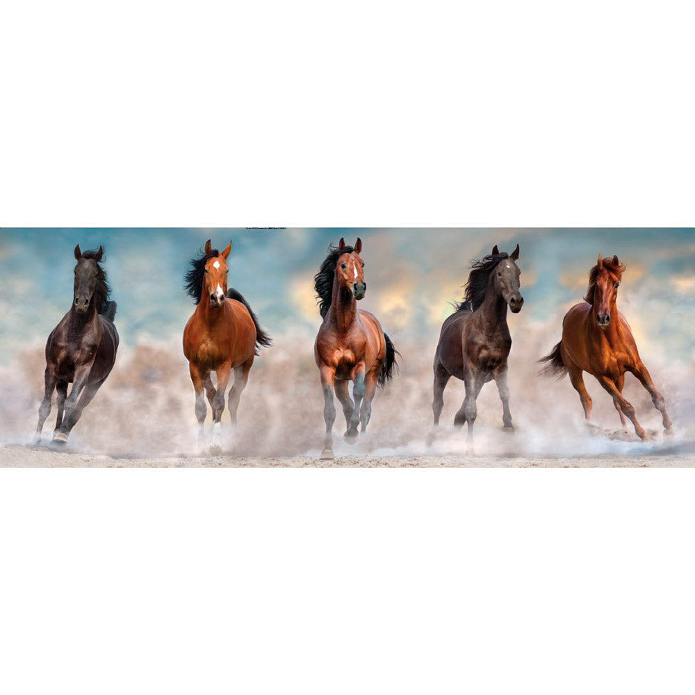 CLEMENTONI 1000ч. Пъзел Panorama Horses