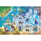 CLEMENTONI 1000ч. Пъзел Disney Story Maps Frozen