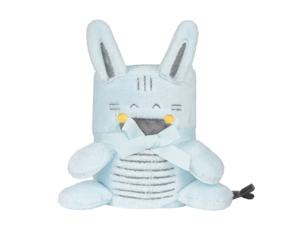 KikkaBoo Бебешко одеяло с 3D бродерия Stripy Friends