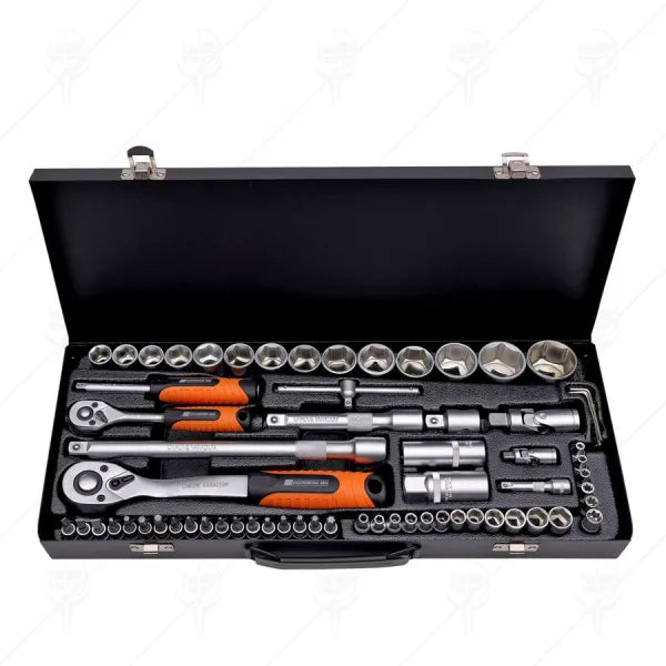 Комплект Гедоре 1/2"-1/4" 65 Части Premium HD