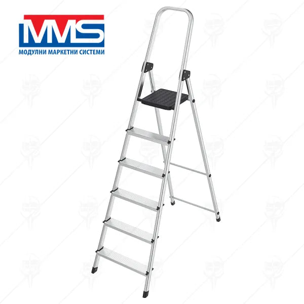Стълба Алум.дом 5+1 MMS/3.20 м/150 кг EN131