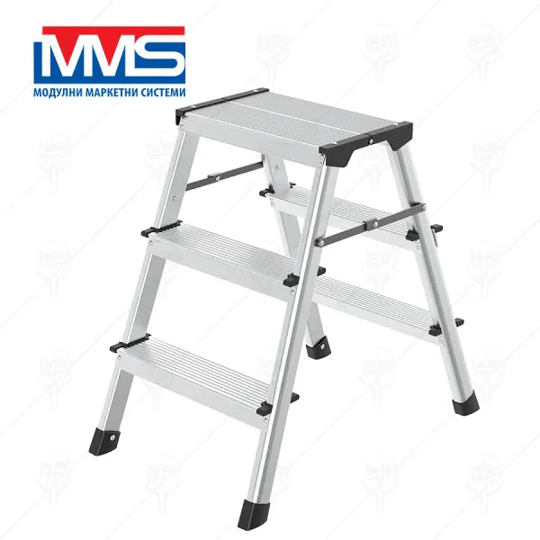 Стълба Алум.двустр. 2X3 MMS/2.22 м/150 кг EN14183