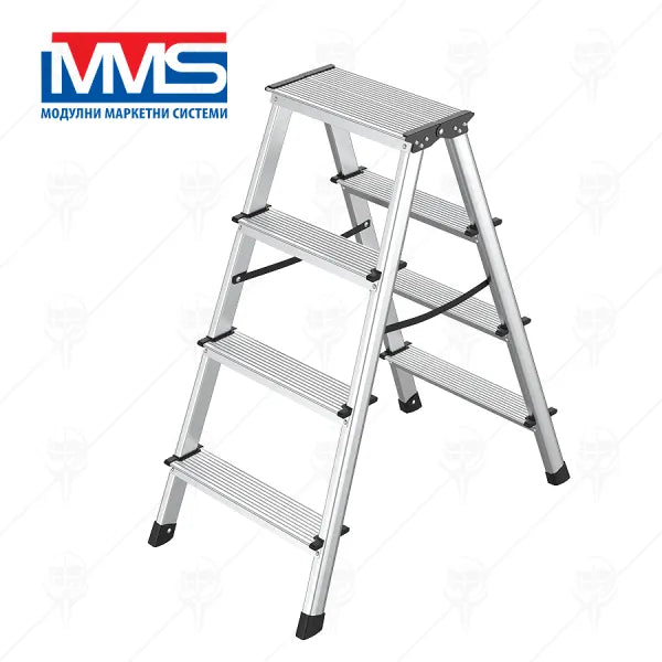 Стълба Алум.двустр. 2X4 MMS/2.44 м/150 кг EN131