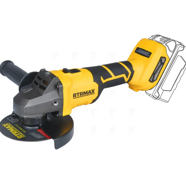 Акумулаторен Ъглошлайф 20V 125ММ B4 Rtrmax RTS5050