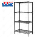 MMS Стелаж Телен 4х120 кг Valerii 137х91х35 см Черен