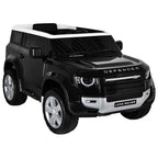 Джип акумулаторен 12V LAND ROVER DEFENDER с родителски контрол, черен