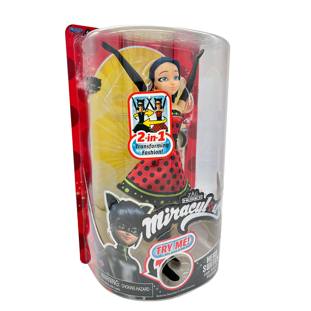 MIRACULOUS Калинката и Котарака кукла Калинка с геройско преобразяване