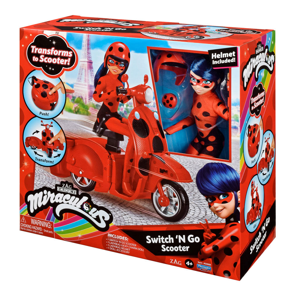 MIRACULOUS Калинката и Котарака Трансформиращ се скутер с калинка 50668Е4