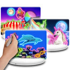 AM-AV Светеща Дъска за Рисуване 3D Lumi Glow