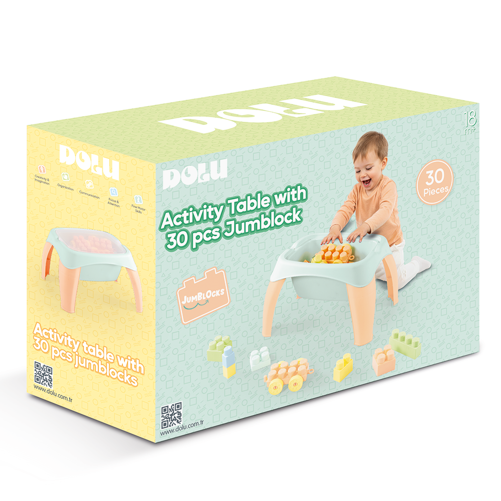 DOLU Маса с конструктор Jumblocks 30 ч.