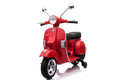 KikkaBoo Акумулаторен мотор Licensed Vespa PX150 Red