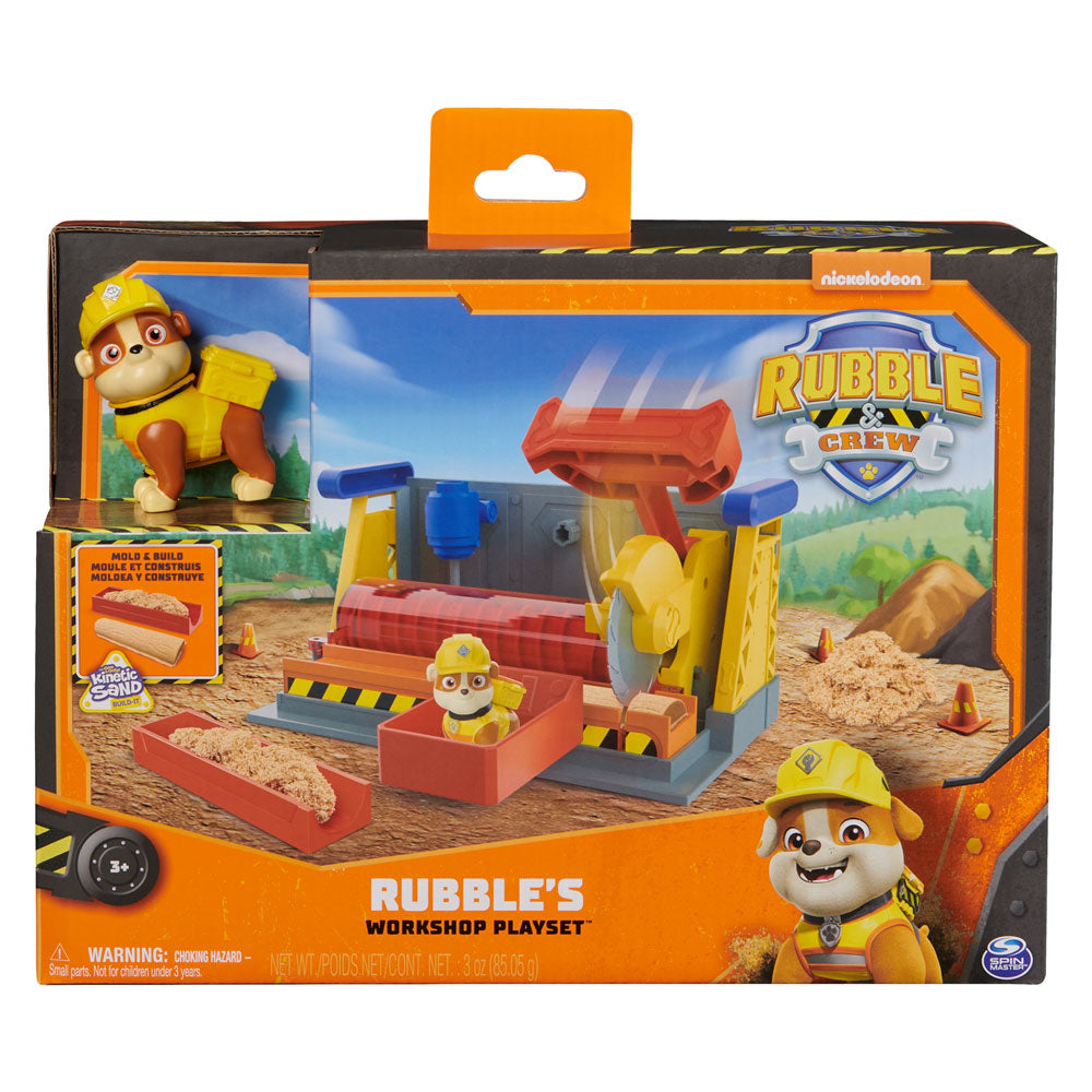 Paw Patrol Rubble and Crew Работилницата на Ръбъл с кинетичен пясък