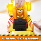 Paw Patrol Rubble and Crew Строителна машина със звукови и светлинни ефекти и кученце Ръбъл