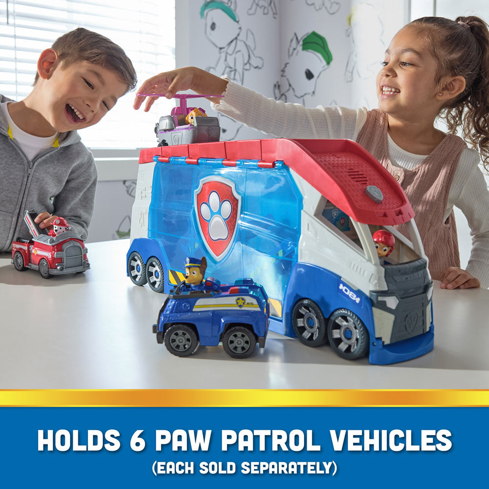 Paw Patrol Трансформиращ се патролер с изстрелвачка и фигура на Райдер с мотор