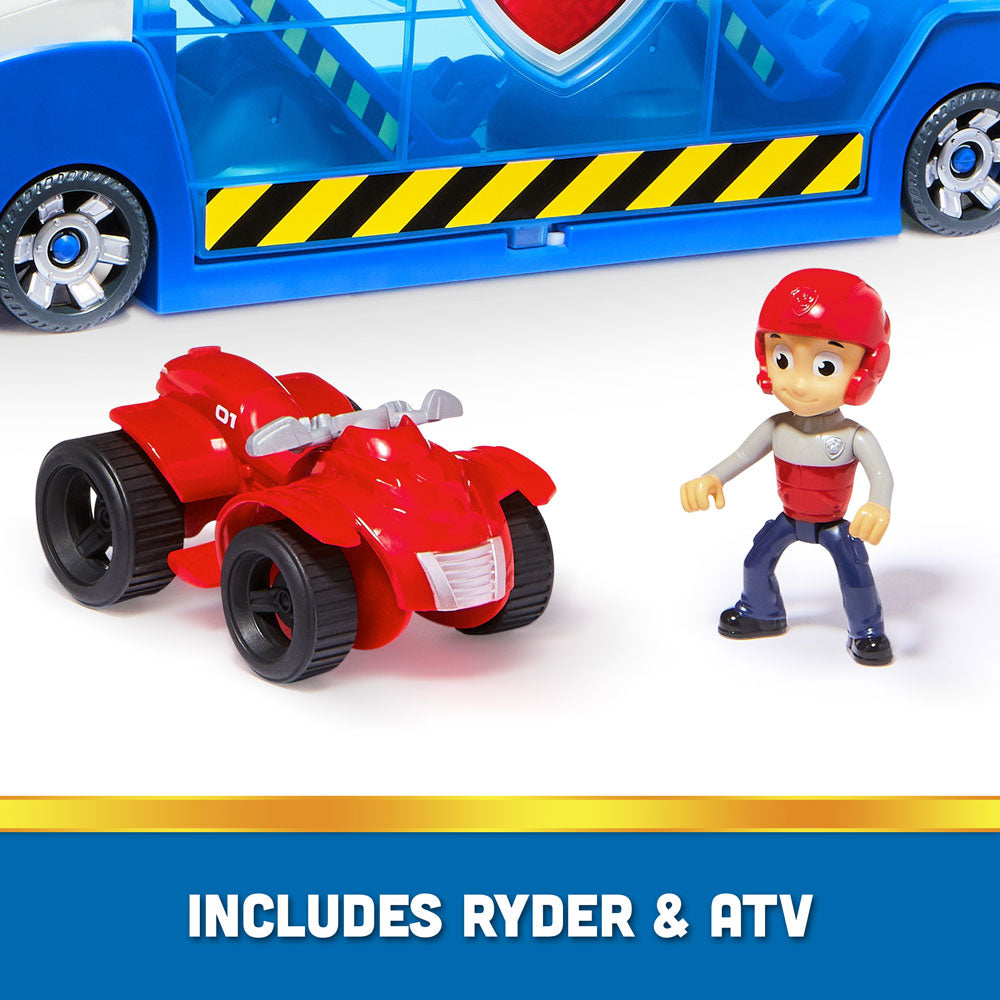 Paw Patrol Трансформиращ се патролер с изстрелвачка и фигура на Райдер с мотор
