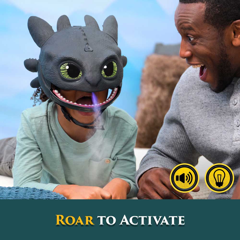 HOW TO TRAIN YOUR DRAGON Маската на Беззъб с функция пара