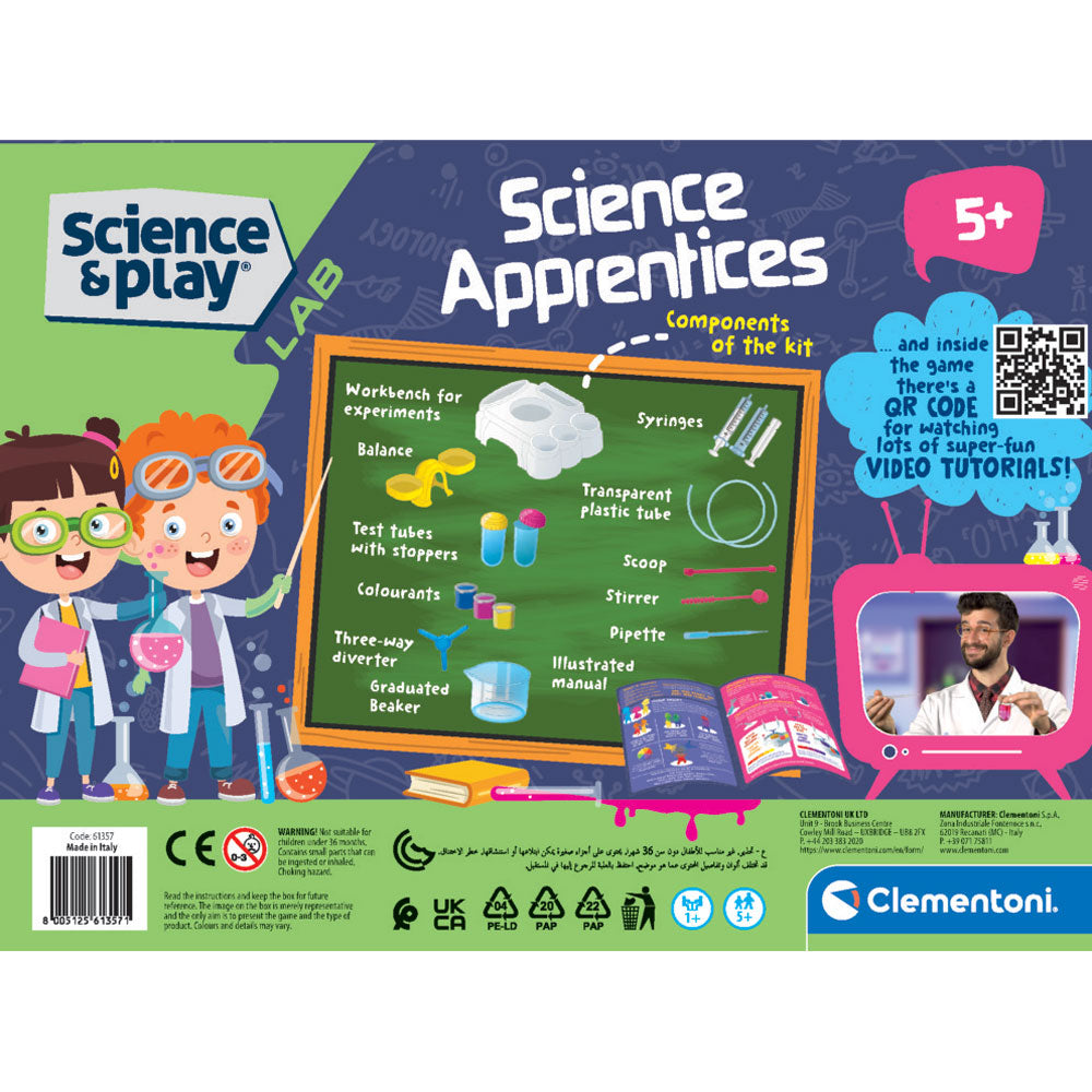 CLEMENTONI SCIENCE PLAY Стажант учен експерименти Junior