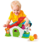 CLEMENTONI SOFT Clemmy Къща конструктор Sensory Farm 8ч. с фигури