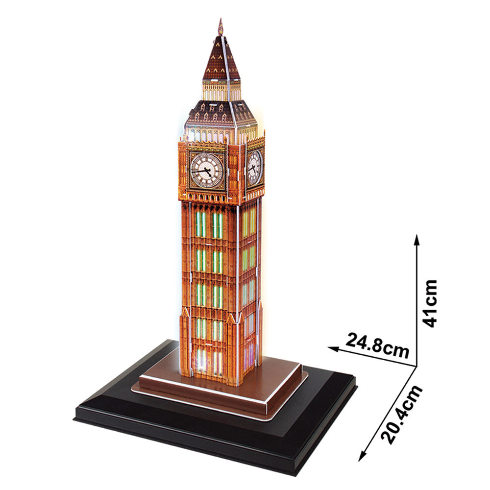 CubicFun 3D Пъзел с LED светлини BIG BEN L501h