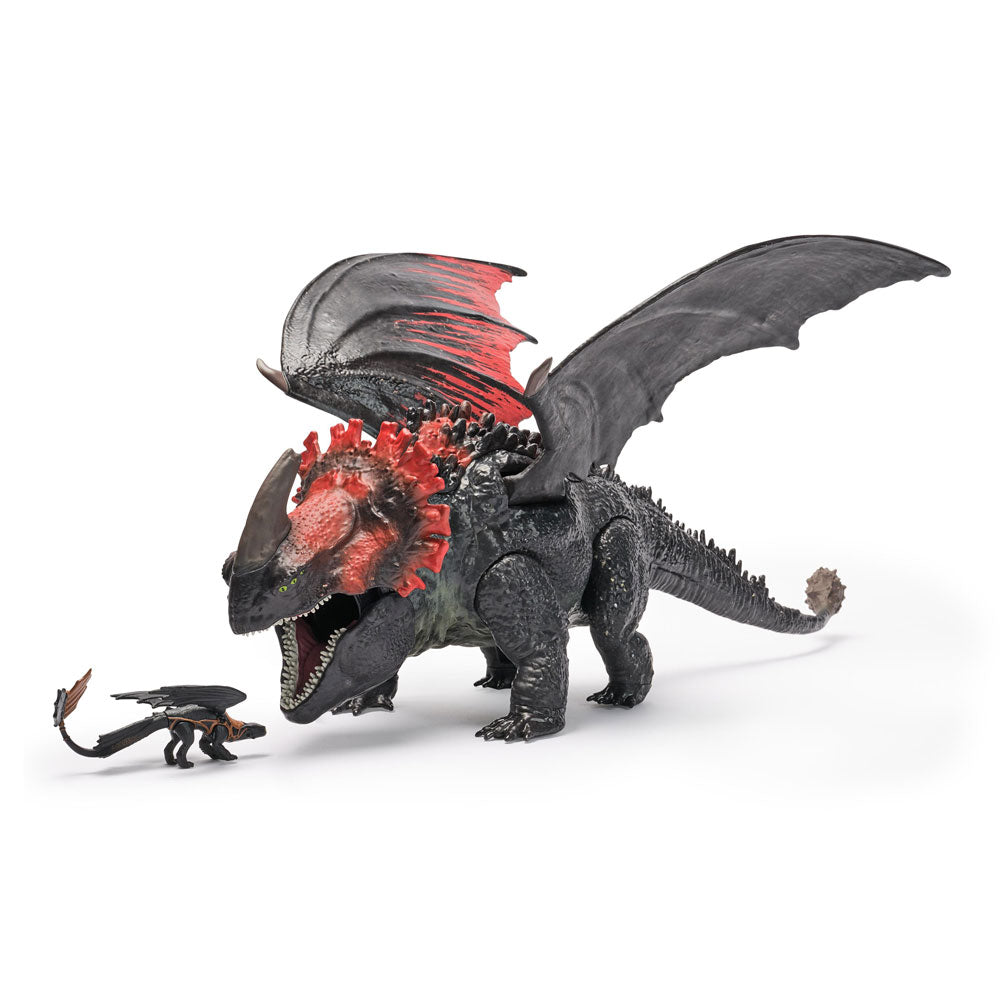 HOW TO TRAIN YOUR DRAGON Дракон Червената Смърт с малък Беззъб