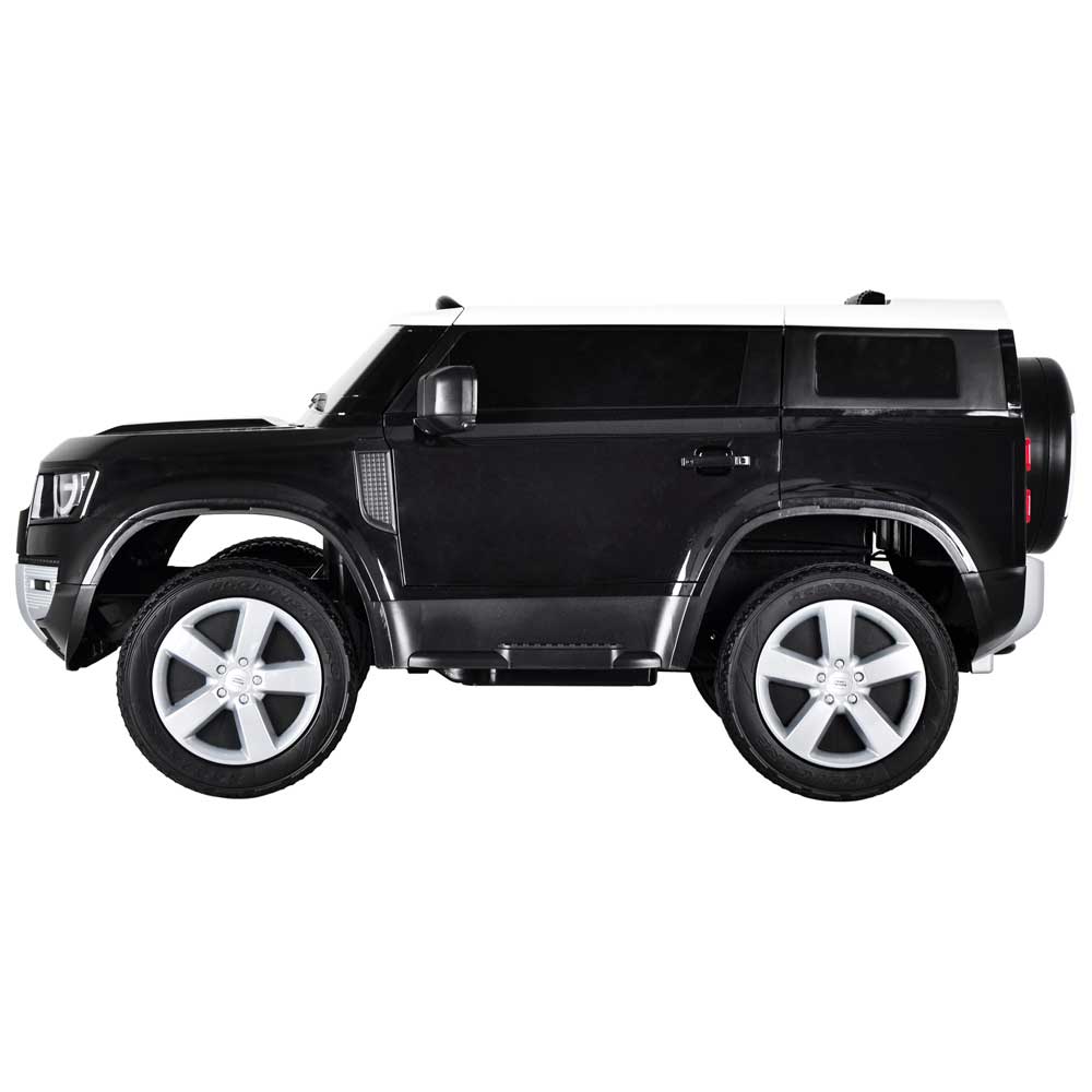 Джип акумулаторен 12V LAND ROVER DEFENDER с родителски контрол, черен