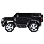 Джип акумулаторен 12V LAND ROVER DEFENDER с родителски контрол, черен