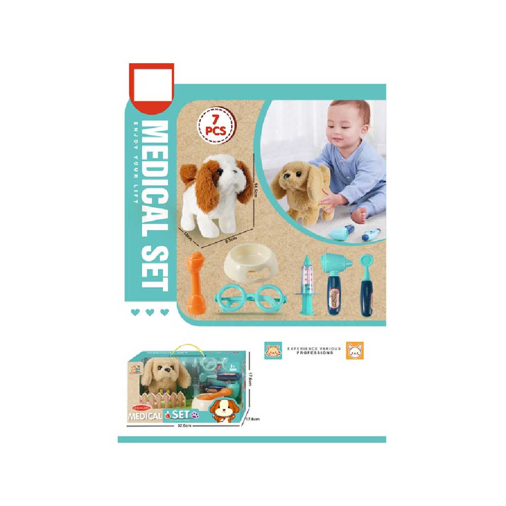 N-TOYS Medical Set Куче с Лекарски Пренадлежности