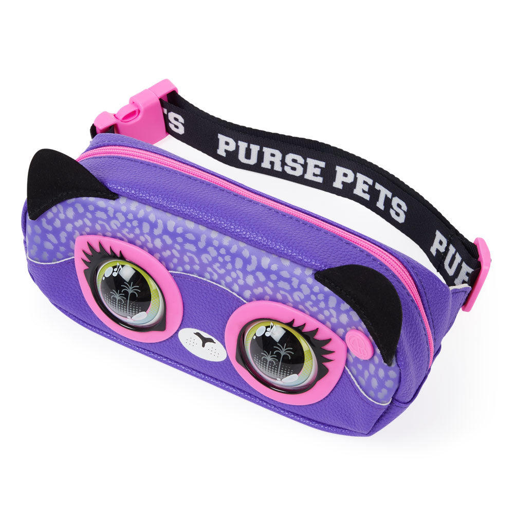 PURSE PETS Интерактивна чанта за кръста със звук и светлини Cheetah