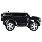 Джип акумулаторен 12V LAND ROVER DEFENDER с родителски контрол, черен