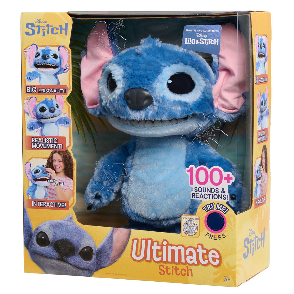 STITCH ULTIMATE Интерактивна танцуваща плюшена Фигура 43см със 100 звука и реакции