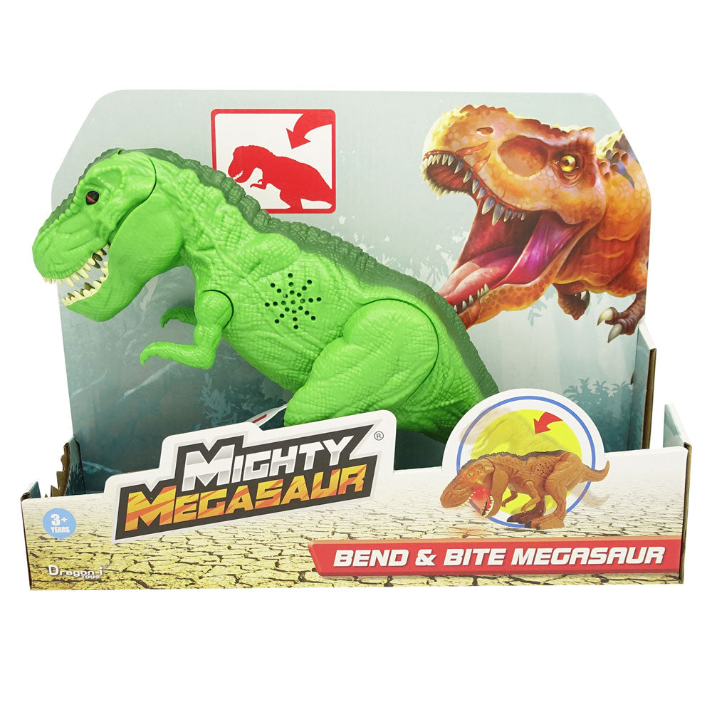 MIGHTY MEGASAUR Динозавър T-REX Bend & Bite звук и светлина