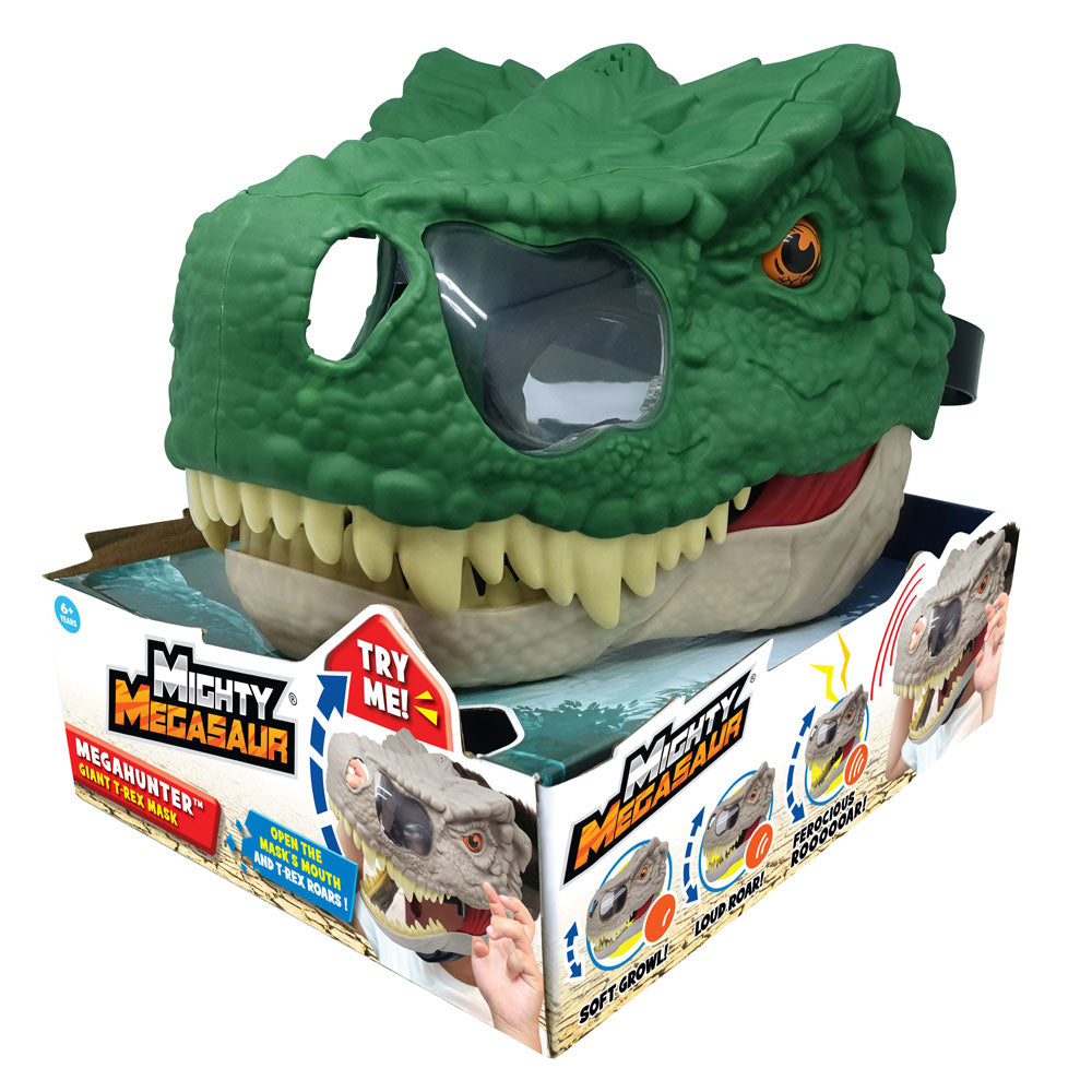 MIGHTY MEGASAUR Маска със звуци Mega Hunter