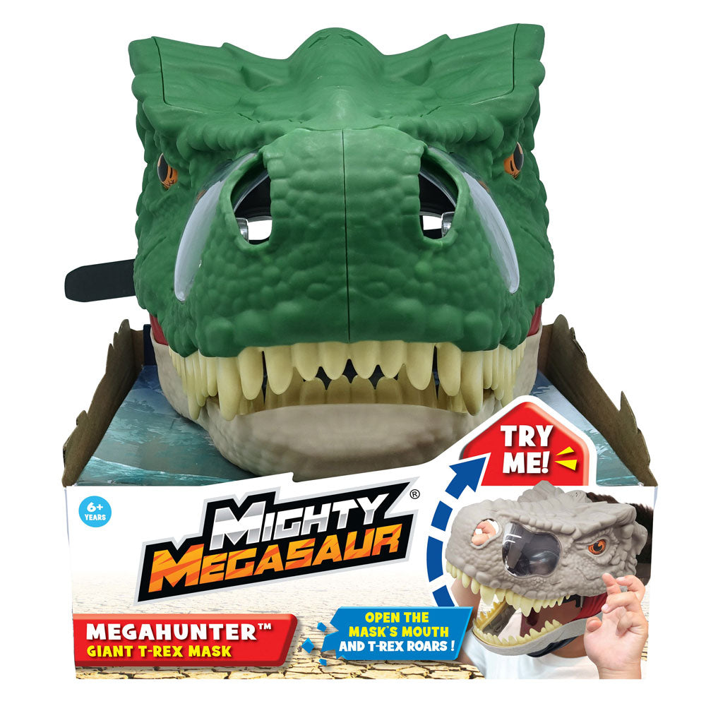 MIGHTY MEGASAUR Маска със звуци Mega Hunter