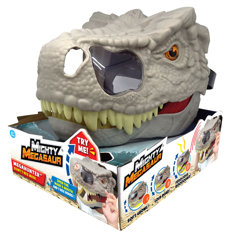 MIGHTY MEGASAUR Маска със звуци Mega Hunter