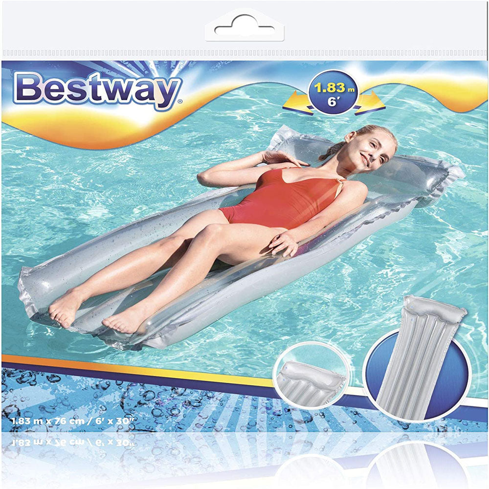 BESTWAY Надуваем дюшек DELUXE COMFORT прозрачен