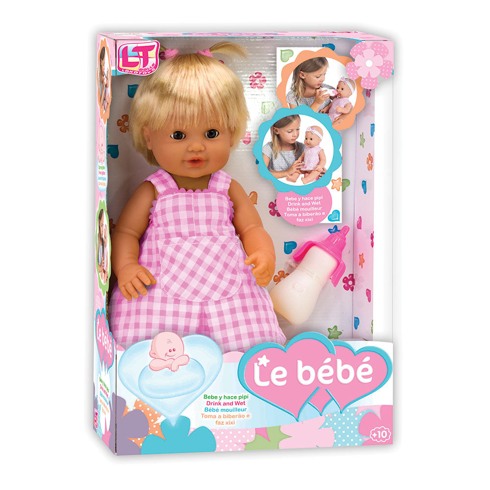 LT Пишкаща кукла с коса LE PETIT BEBE