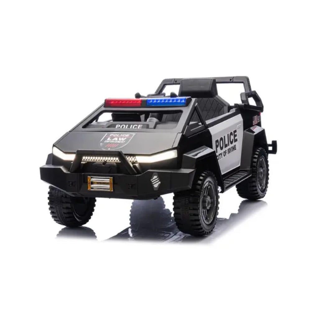 OCIE Бъги Акумулаторно 12V Полиция UTV с родителски контрол 114x63x53 Черно