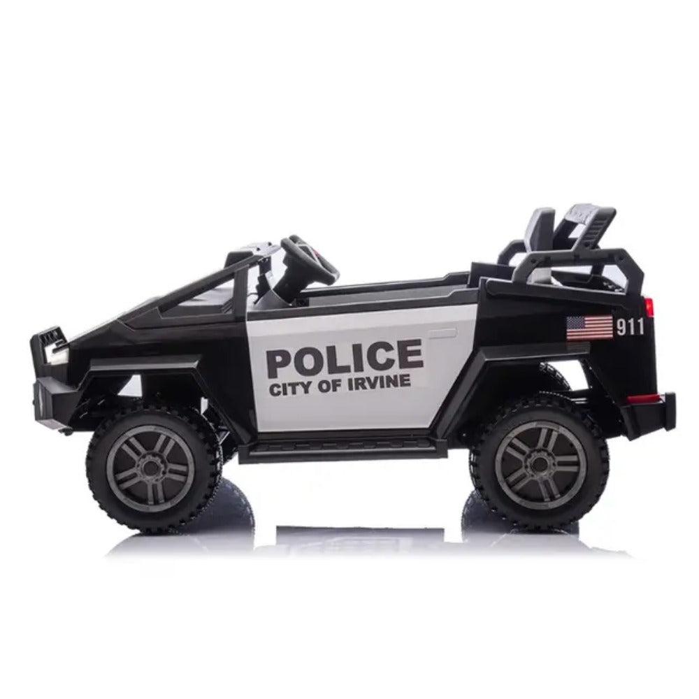 OCIE Бъги Акумулаторно 12V Полиция UTV с родителски контрол 114x63x53 Черно