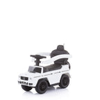 Chipolino Кола за яздене с дръжка и сенник Mercedes G350d Бяла
