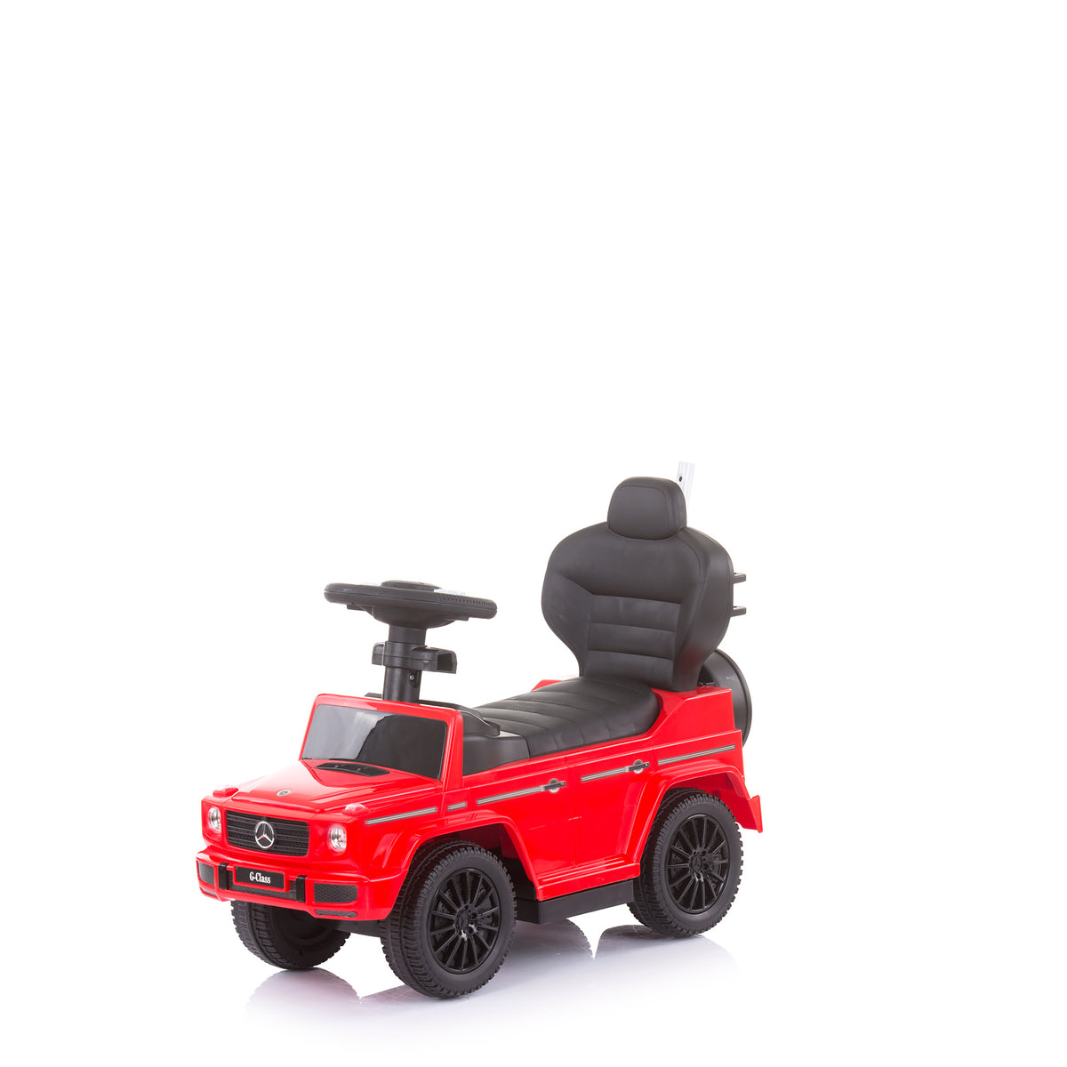 Chipolino Кола за яздене с дръжка и сенник Mercedes G350d Червена